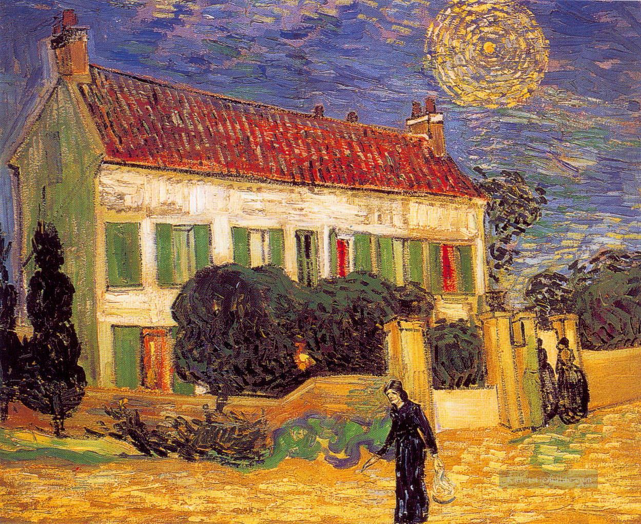 Weiße Haus nachts Vincent van Gogh Ölgemälde
